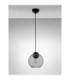 Midori Dome Pendant Ceiling Light  Grey Matt Black E27 1x12W-3