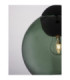 Midori Dome Pendant Ceiling Light Dark Green Matt Black E27 1x12W-6