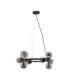 Odillia Globe Pendant Ceiling Light Smokey Matt Black LED G9 11x5W-1