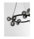 Odillia Globe Pendant Ceiling Light Smokey Matt Black LED G9 11x5W-5