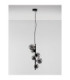 Odillia Globe Pendant Ceiling Light Smokey Matt Black LED G9 6x5W-3
