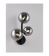 Odillia Globe Wall Lights Smokey Matt Black LED G9 3x5W-2