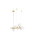Odillia Globe Pendant Ceiling Light Opal Matt Gold LED G9 11x5W-3