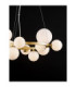 Odillia Globe Pendant Ceiling Light Opal Matt Gold LED G9 11x5W-5