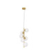 Odillia Globe Pendant Ceiling Light Opal Matt Gold LED G9 6x5W-1
