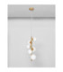 Odillia Globe Pendant Ceiling Light Opal Matt Gold LED G9 6x5W-3
