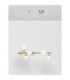 Odillia Globe Pendant Ceiling Light Opal Matt Gold LED G9 7x5W-3
