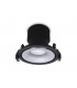 LED Recessed Round Downlight, Black/Silver, 60 deg. Beam Angle, 760lm, 3000K, IP20, DRIVER NOT INC. - 2