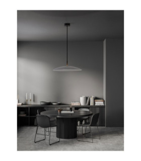 Polifemo Dome Pendant Ceiling Light Smokey Sandy Black LED 17W 1360lm 3000K-2