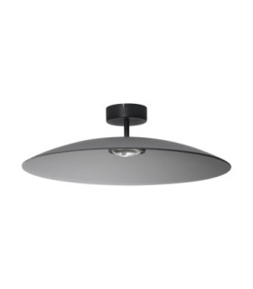 Polifemo Bowl Semi Flush Ceiling Light Smokey Sandy Black LED 17W 1360lm 3000K-1