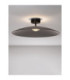 Polifemo Bowl Semi Flush Ceiling Light Smokey Sandy Black LED 17W 1360lm 3000K-4