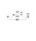 Polifemo Bowl Semi Flush Ceiling Light Smokey Sandy Black LED 17W 1360lm 3000K-7