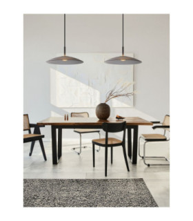 Polifemo Dome Pendant Ceiling Light Smokey Sandy Black LED 12W 1040lm 3000K-2