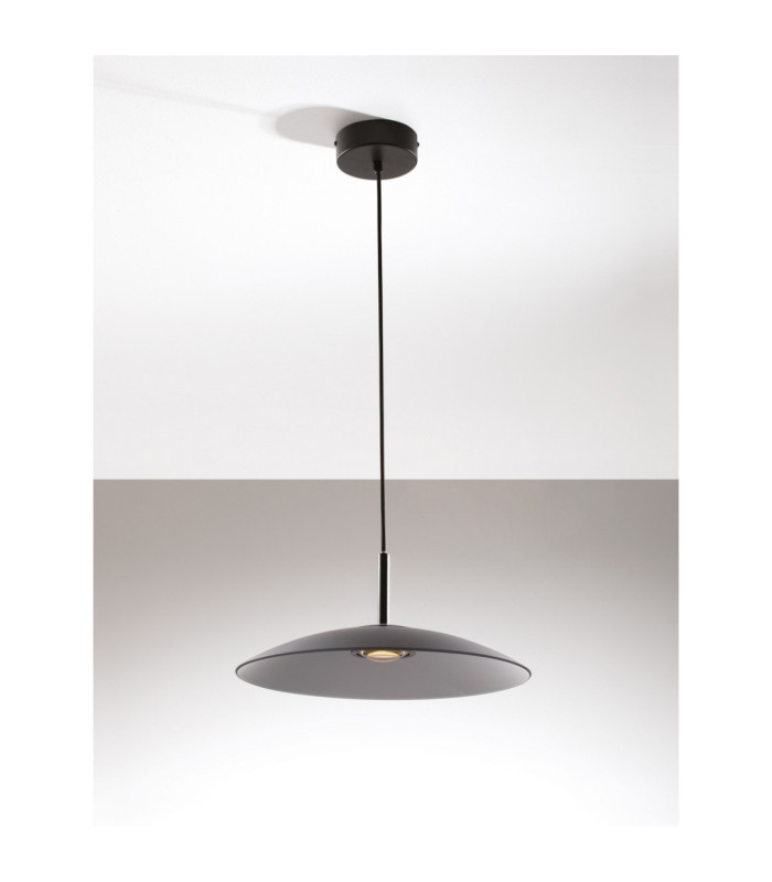Polifemo Dome Pendant Ceiling Light Smokey Sandy Black LED 12W 1040lm 3000K-4