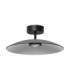 Polifemo Bowl Semi Flush Ceiling Light Smokey Sandy Black LED 12W 1040lm 3000K-1
