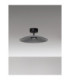 Polifemo Bowl Semi Flush Ceiling Light Smokey Sandy Black LED 12W 1040lm 3000K-3