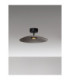 Polifemo Bowl Semi Flush Ceiling Light Smokey Sandy Black LED 12W 1040lm 3000K-4