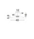 Polifemo Bowl Semi Flush Ceiling Light Smokey Sandy Black LED 12W 1040lm 3000K-7