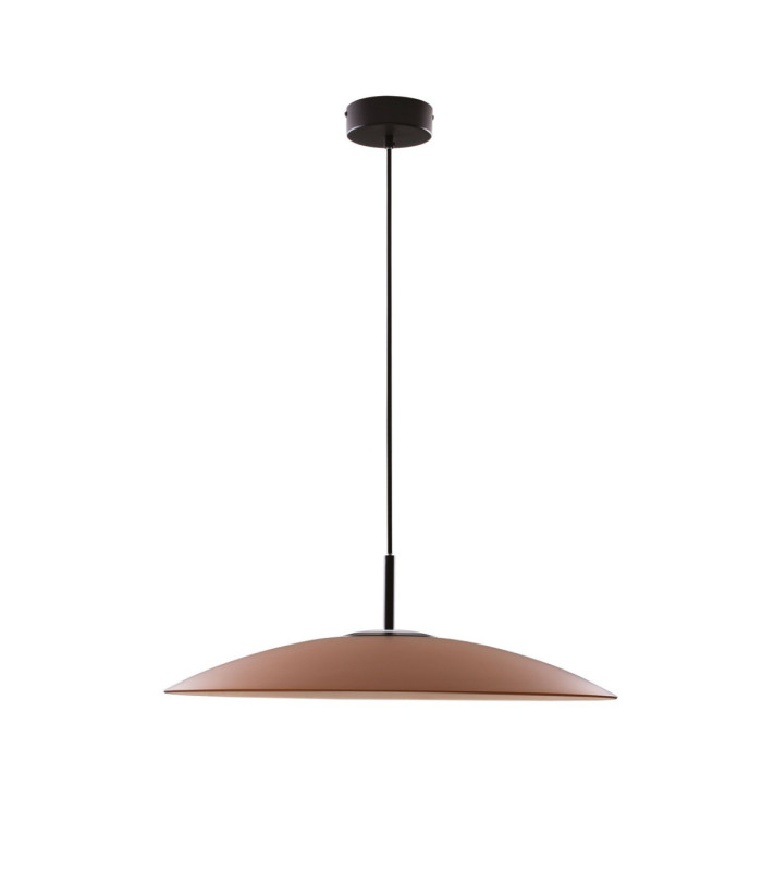 Polifemo Dome Pendant Ceiling Light Mocha Brown Sandy Black LED 17W 1360lm 3000K-3