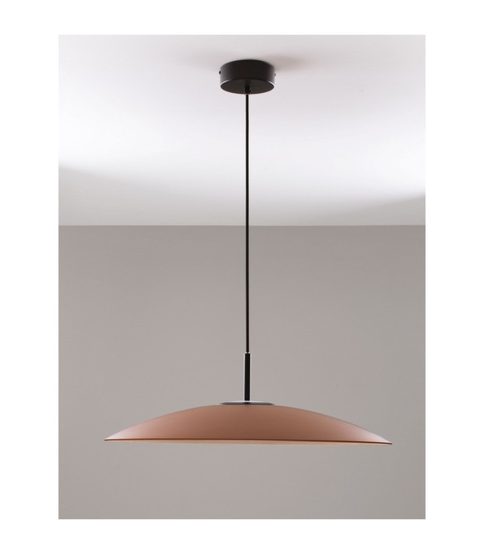 Polifemo Dome Pendant Ceiling Light Mocha Brown Sandy Black LED 17W 1360lm 3000K-5