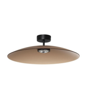 Polifemo Bowl Semi Flush Ceiling Light Mocha Brown Sandy Black LED 17W 1360lm 3000K-1