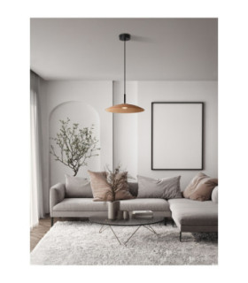 Polifemo Dome Pendant Ceiling Light Mocha Brown Sandy Black LED 12W 1040lm 3000K-2
