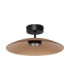 Polifemo Bowl Semi Flush Ceiling Light Mocha Brown Sandy Black LED 12W 1040lm 3000K-1