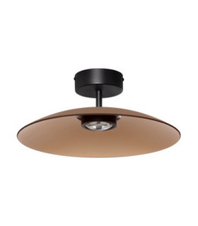 Polifemo Bowl Semi Flush Ceiling Light Mocha Brown Sandy Black LED 12W 1040lm 3000K-1