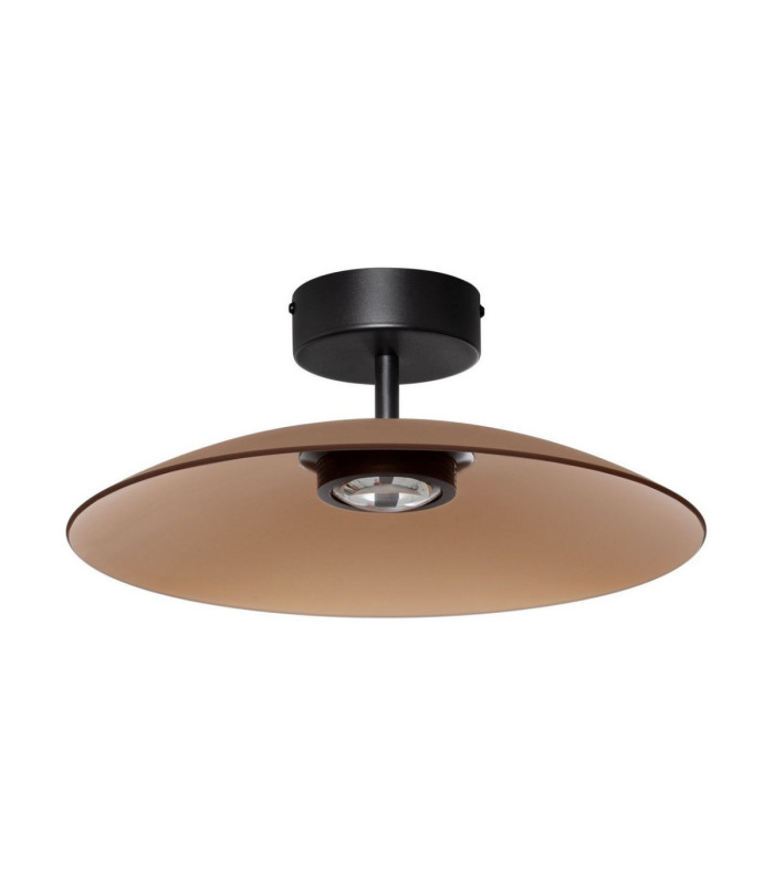 Polifemo Bowl Semi Flush Ceiling Light Mocha Brown Sandy Black LED 12W 1040lm 3000K-1