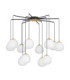 The Egg Cluster Pendant Ceiling Light Glossy Opal Gold Matt Black LED G9 12x5W-1