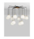 The Egg Cluster Pendant Ceiling Light Glossy Opal Gold Matt Black LED G9 12x5W-4