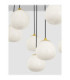 The Egg Cluster Pendant Ceiling Light Glossy Opal Gold Matt Black LED G9 12x5W-5