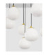 The Egg Cluster Pendant Ceiling Light Glossy Opal Gold Matt Black LED G9 12x5W-6