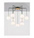 The Egg Globe Pendant Ceiling Light Glossy Opal Gold Matt Black LED G9 9x5W-4