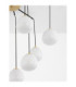 The Egg Globe Pendant Ceiling Light Glossy Opal Gold Matt Black LED G9 9x5W-5