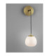 The Egg Globe Wall Lights Glossy Opal Gold Matt Black LED G9 1x5W-5