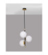 Git Globe Pendant Ceiling Light Opal Gold Matt Black LED G9 3x5W-3