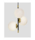 Git Globe Pendant Ceiling Light Opal Gold Matt Black LED G9 3x5W-5