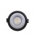 LED Recessed Round Downlight, Black/Silver, 60 deg. Beam Angle, 760lm, 3000K, IP20, DRIVER NOT INC. - 7