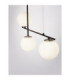Git Bar Pendant Ceiling Light Opal Gold Matt Black LED G9 3x5W-4