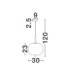 Lato 30cm Globe Pendant Ceiling Light Smokey Brass Gold E27 1x12W-6