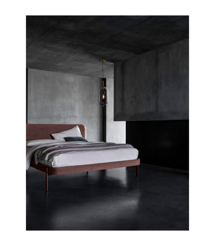 Lato 22cm Globe Pendant Ceiling Light Smokey Brass Gold E27 1x12W-2