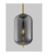 Lato 22cm Globe Pendant Ceiling Light Smokey Brass Gold E27 1x12W-5