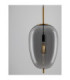 Lato 27cm Globe Pendant Ceiling Light Smokey Brass Gold E27 1x12W-2