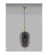 Lato 27cm Globe Pendant Ceiling Light Smokey Brass Gold E27 1x12W-4