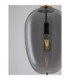 Lato 27cm Globe Pendant Ceiling Light Smokey Brass Gold E27 1x12W-5