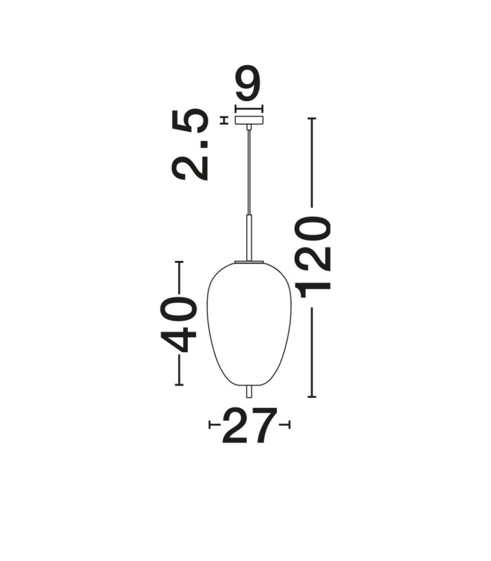 Lato 27cm Globe Pendant Ceiling Light Smokey Brass Gold E27 1x12W-6
