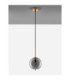 Lato 18.5cm Globe Pendant Ceiling Light Smokey Brass Gold E27 1x5W-3