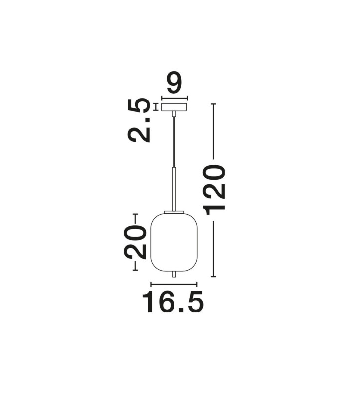 Lato 16.5cm Globe Pendant Ceiling Light Smokey Brass Gold E27 1x5W-7
