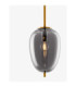 Lato 15.8cm Globe Pendant Ceiling Light Smokey Brass Gold E27 1x5W-5